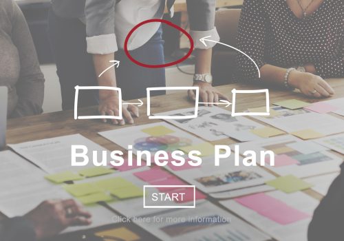 Business Plan Marketing Strategy Vision Planning Concept
